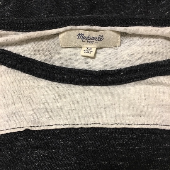 Madewell Front Runner Tee Linen Top, Size XS - Picture 6 of 6